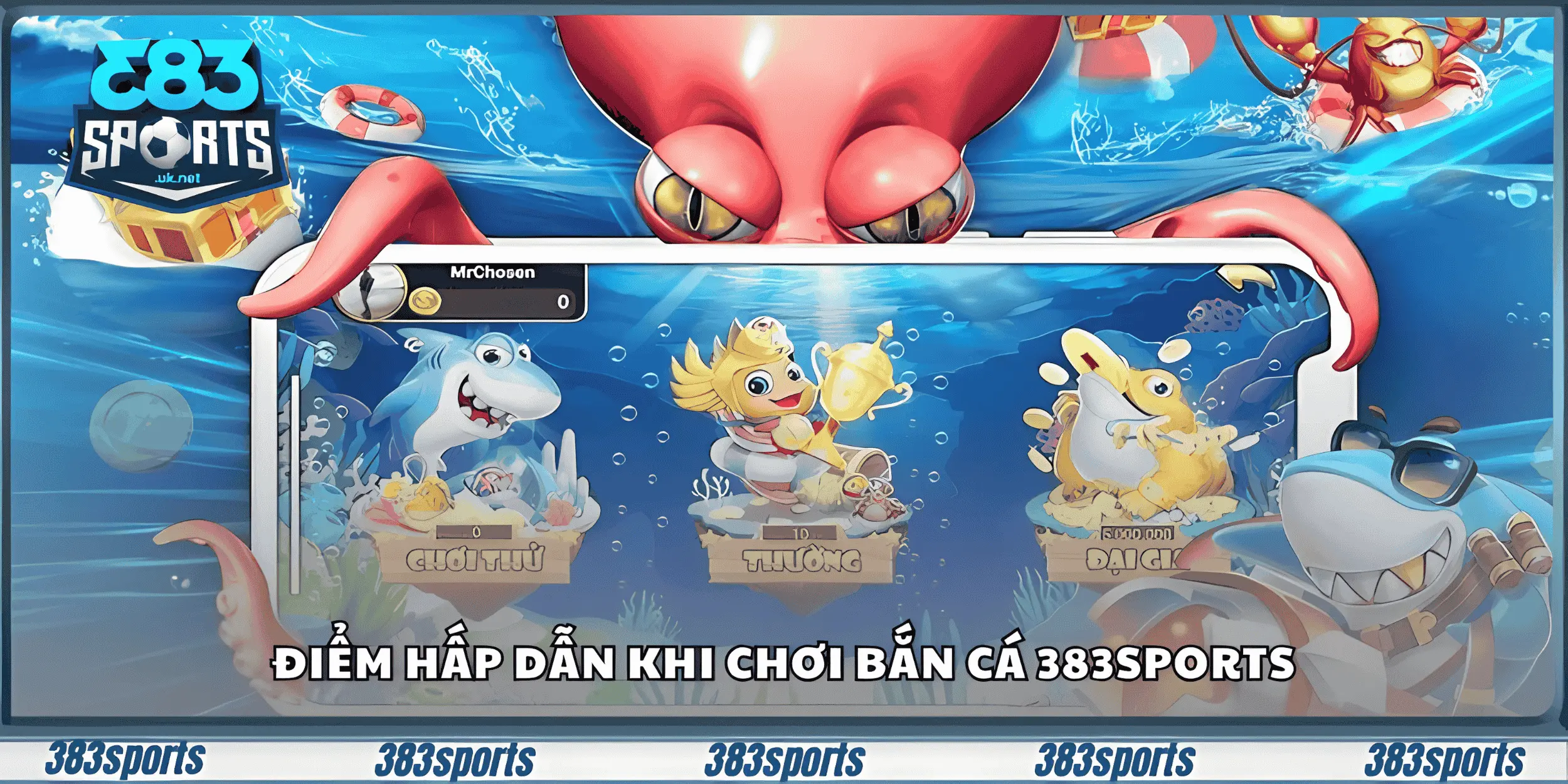 Điểm hấp dẫn khi chơi bắn cá 383sports